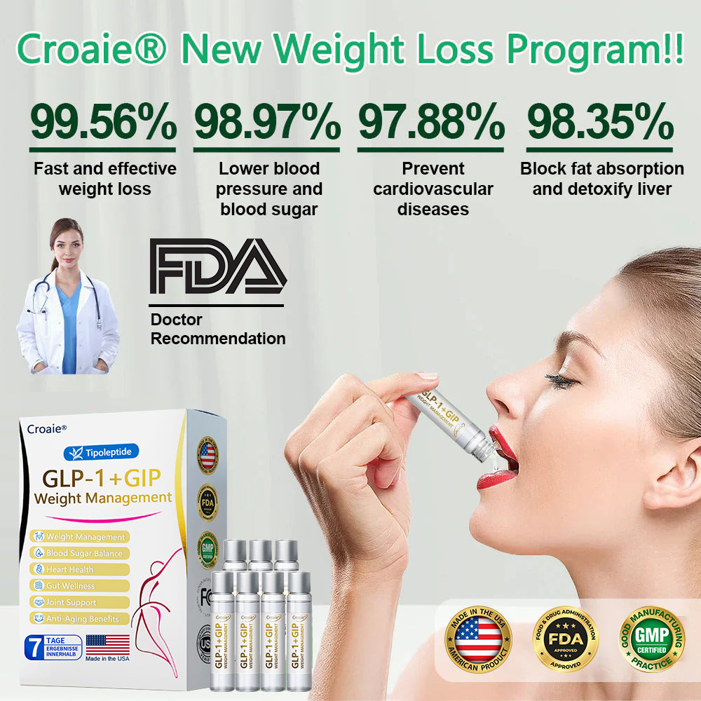 FDA| Official USA Store — Croaie® Telportide Oral Solution, GIP and GLP-1 Dual-Action Weight Loss Solution, One Bottle Daily, Results in 7 Days🛍️