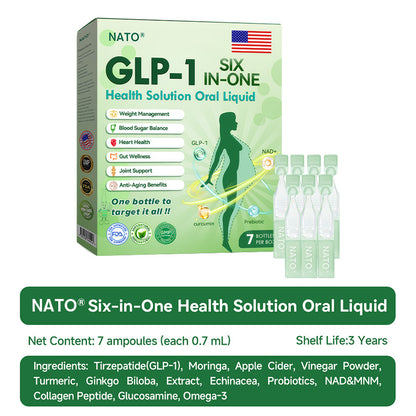 Last Day 50%off🔥NATO®GLP-1 SIX-IN-ONE Health Solution Oral Liquid