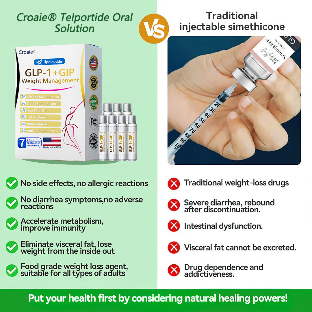 FDA| Official USA Store — Croaie® Telportide Oral Solution, GIP and GLP-1 Dual-Action Weight Loss Solution, One Bottle Daily, Results in 7 Days🛍️