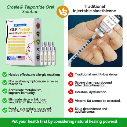 FDA| Official USA Store — Croaie® Telportide Oral Solution, GIP and GLP-1 Dual-Action Weight Loss Solution, One Bottle Daily, Results in 7 Days🛍️