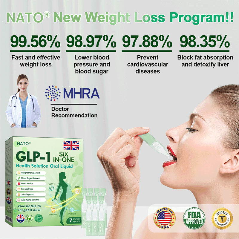 🏅Last Day 50%off🏅NATO®𝐺𝐿𝑃-𝟏 𝑺𝑰𝑿 𝑰𝑵-𝑶𝑵𝑬 𝑯𝒆𝒂𝒍𝒕𝒉 𝑺𝒐𝒍𝒖𝒕𝒊𝒐𝒏 𝑶𝒓𝒂𝒍 𝑳𝒊𝒒𝒖𝒊𝒅