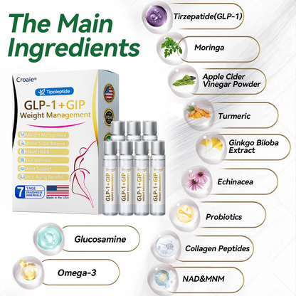 FDA| Official USA Store — Croaie® Telportide Oral Solution, GIP and GLP-1 Dual-Action Weight Loss Solution, One Bottle Daily, Results in 7 Days🛍️